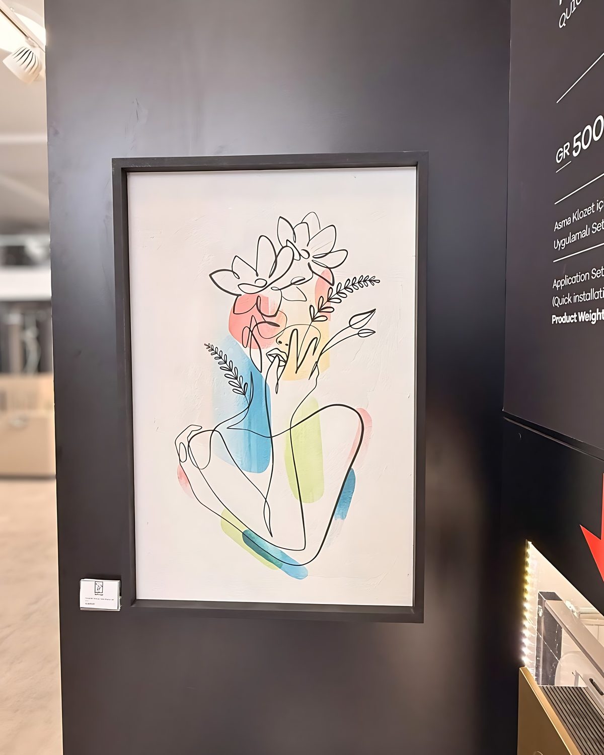 Fabula Dekor çizgi tablo, showroom teşhiri