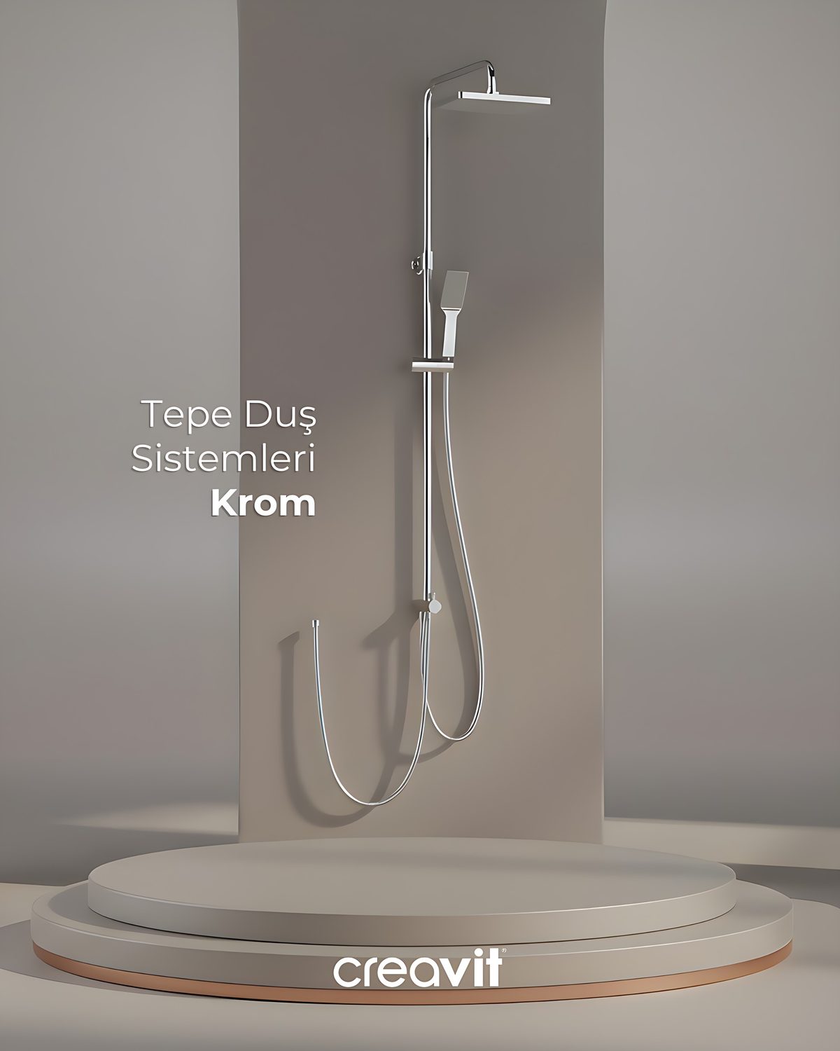 Creavit Tepe Duş Sistemi, Krom