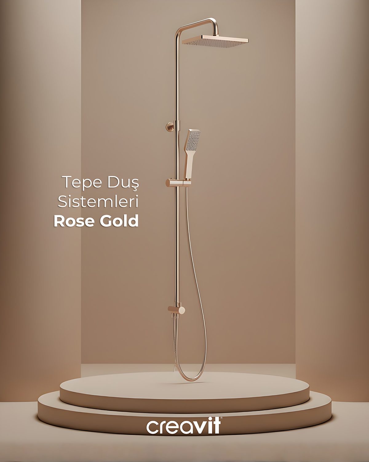 Creavit Tepe Duş Sistemi, Rose Gold
